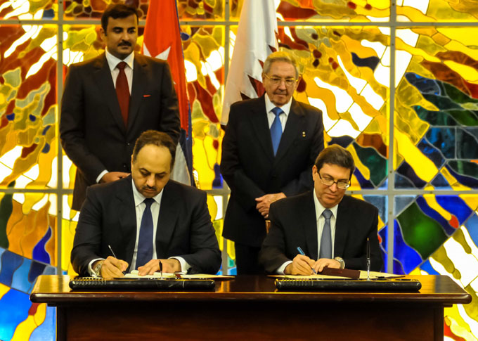 Firman Cuba y Qatar dos acuerdos de cooperación Firman Cuba y Qatar dos acuerdos de cooperación