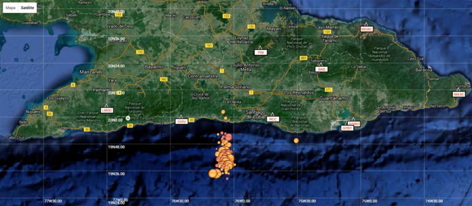 Información sobre la actividad sísmica perceptible en el oriente de Cuba (+ infografía) Información sobre la actividad sísmica perceptible en el oriente de Cuba (+ infografía)