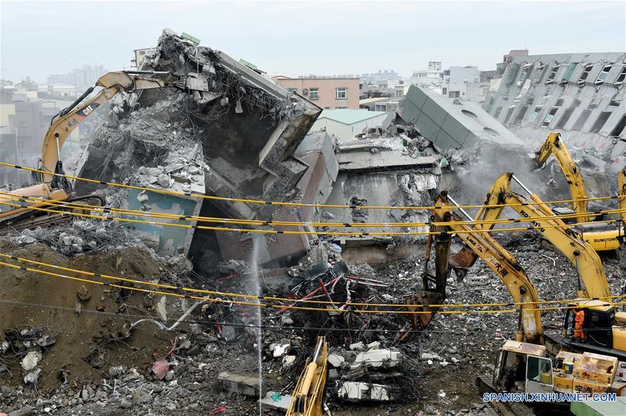 Suman 67 muertos y 57 desaparecidos seis días después de sismo en Taiwan Suman 67 muertos y 57 desaparecidos seis días después de sismo en Taiwan