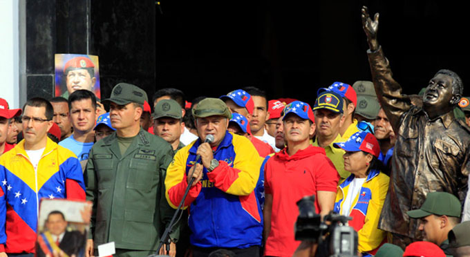 Diputado Cabello clausura marcha homenaje a Hugo Chávez