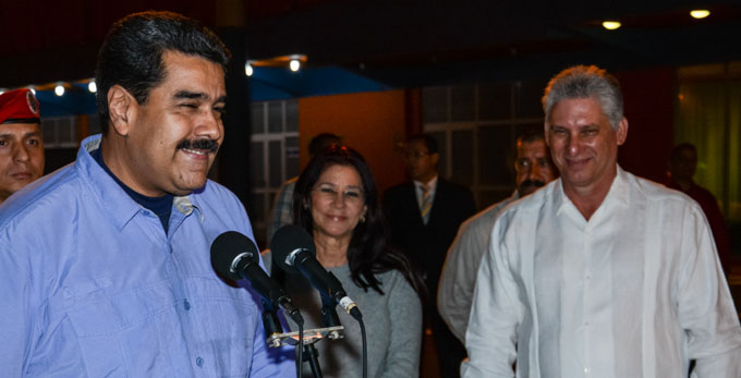Recibió Díaz-Canel al presidente Nicolás Maduro Recibió Díaz-Canel al presidente Nicolás Maduro