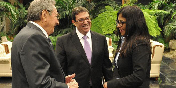 Recibió Raúl a Vicepresidenta y Canciller de Venezuela Recibió Raúl a Vicepresidenta y Canciller de Venezuela