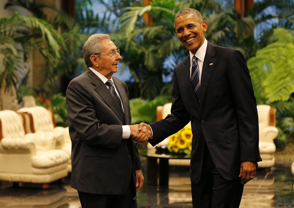 Recibió Raúl Castro a Barack Obama, presidente de EE.UU. Recibió Raúl Castro a Barack Obama, presidente de EE.UU.