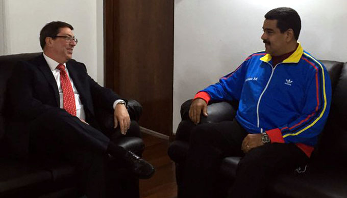 Presidente Maduro recibió a canciller cubano Presidente Maduro recibió a canciller cubano