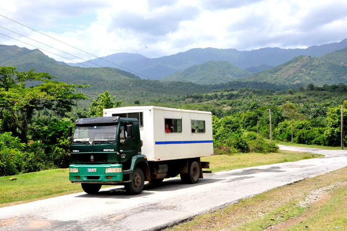 Sostén de los viajeros de  la loma