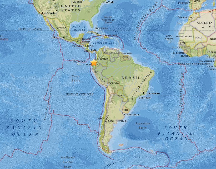 Otras dos réplicas de terremoto sacuden a Ecuador Otras dos réplicas de terremoto sacuden a Ecuador