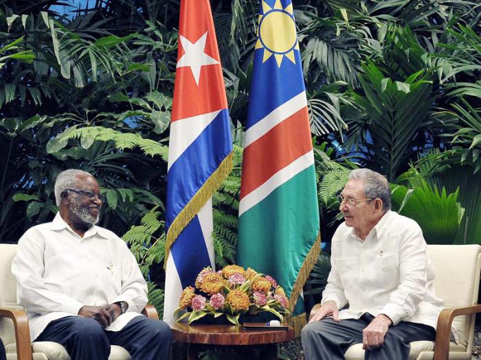 Recibió Raúl a Sam Nujoma y al Primer Ministro del Reino de Lesoto