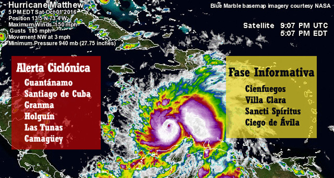 #Cuba: decretan fase de Alerta Ciclónica para las provincias orientales