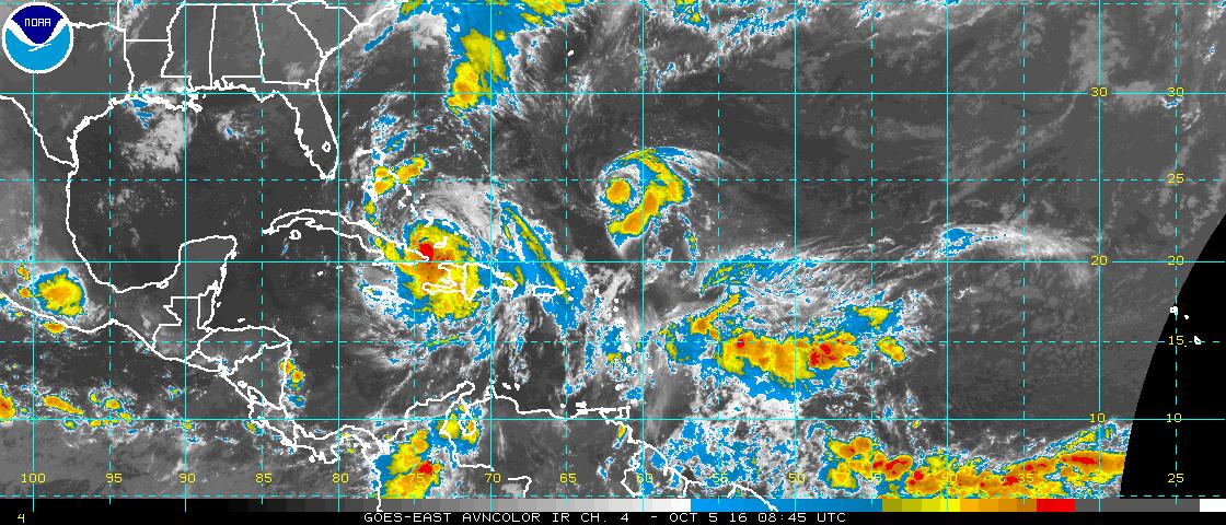Matthew se mueve al norte de la región oriental de Cuba (Aviso Nro 32, 6:00 am)