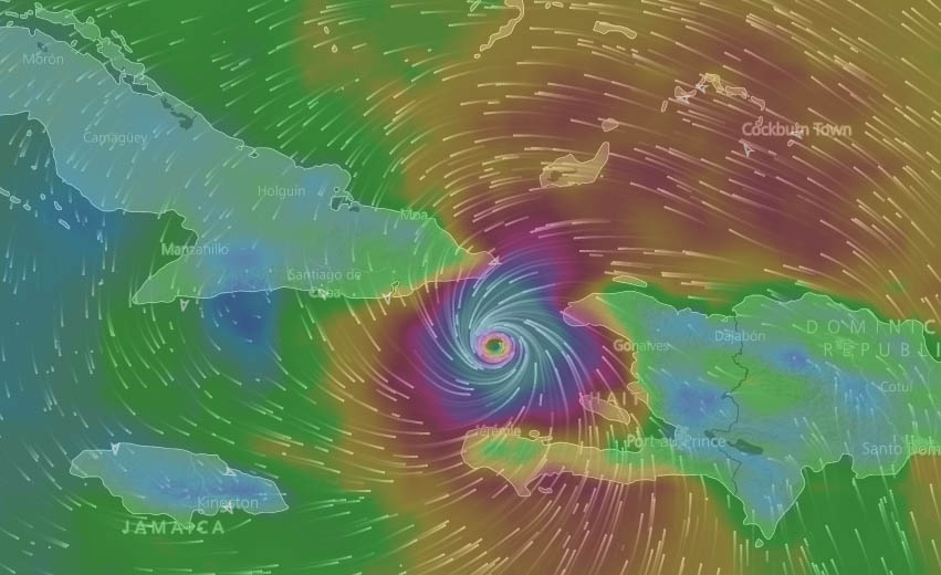 Inminente azote de Matthew a la región oriental de Cuba (Aviso Nro 27, 12:00 pm)