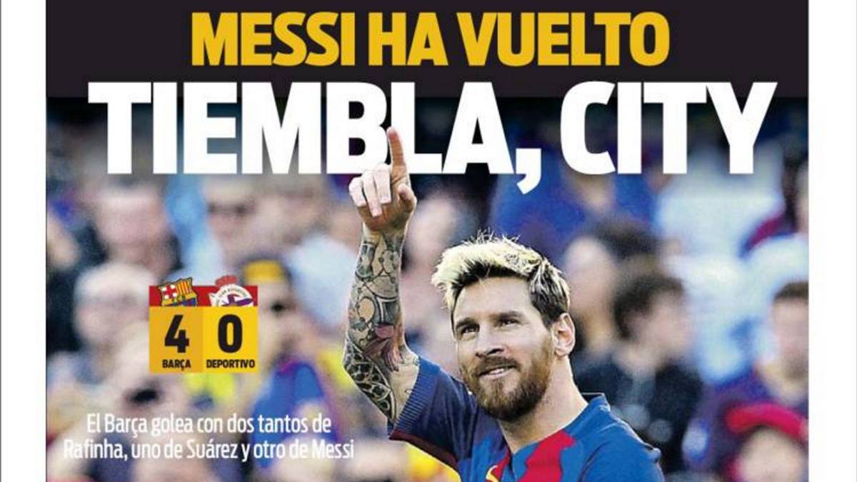 Vuelve Messi, vuelve la alegría