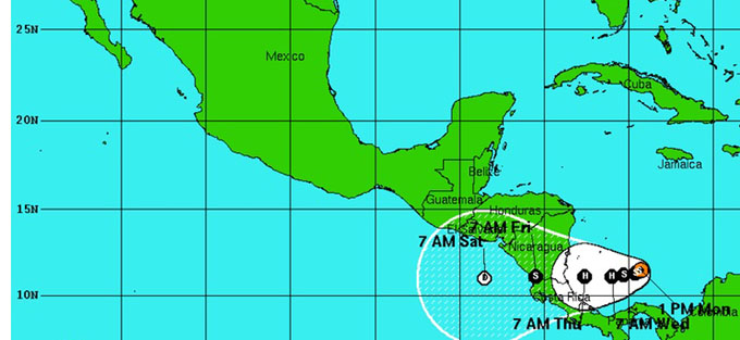 Se mantiene casi estacionaria la tormenta tropical Otto Se mantiene casi estacionaria la tormenta tropical Otto