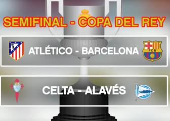 Bombazos en semifinales: Atlético-Barça y Celta-Alavés