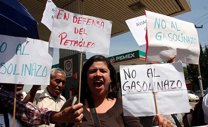 Anuncian más protestas para esta semana en México contra gasolinazo Anuncian más protestas para esta semana en México contra gasolinazo