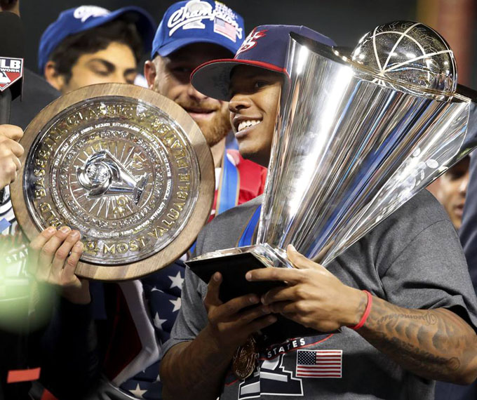 Lanzador Marcus Stroman, el Jugador Más Valioso del Clásico Lanzador Marcus Stroman, el Jugador Más Valioso del Clásico