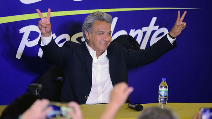 Saludan personalidades triunfo de Lenín Moreno en comicios de Ecuador