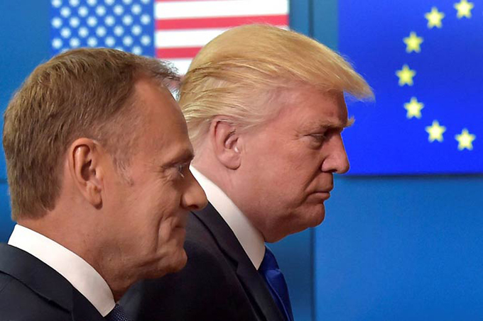 Mantienen discrepancias la UE y Trump tras reunión en Bruselas Mantienen discrepancias la UE y Trump tras reunión en Bruselas