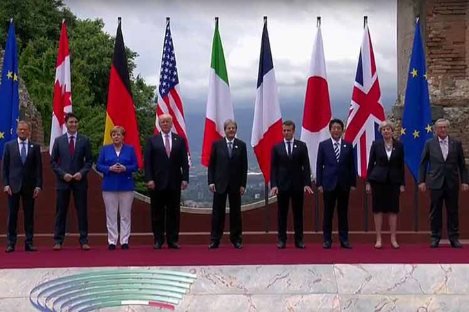 Inauguran cumbre del G-7 sin consenso sobre temas fundamentales Inauguran cumbre del G-7 sin consenso sobre temas fundamentales