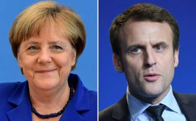Nuevo presidente francés se reunirá el lunes con Angela Merkel Nuevo presidente francés se reunirá el lunes con Angela Merkel