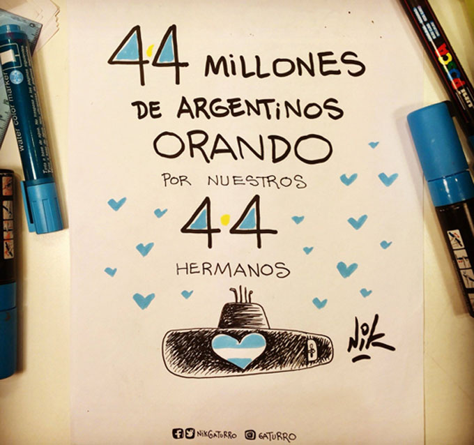 Una semana sin noticias del submarino argentino, sigue la búsqueda (+fotos y video) Una semana sin noticias del submarino argentino, sigue la búsqueda (+fotos y video)