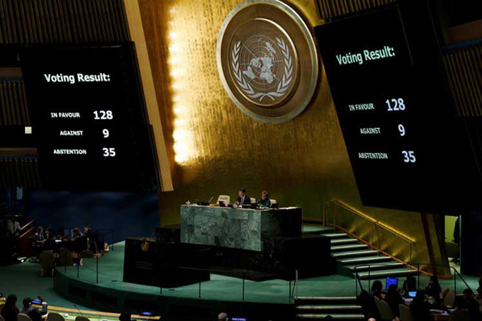 Estados Unidos vuelve a quedar aislado en ONU