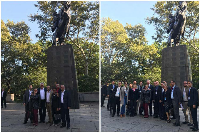Díaz-Canel rinde homenaje al Héroe Nacional cubano en Nueva York Díaz-Canel rinde homenaje al Héroe Nacional cubano en Nueva York