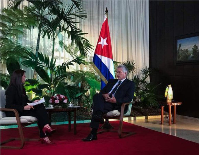 Telesur transmitirá el domingo en la noche entrevista con Presidente cubano Telesur transmitirá el domingo en la noche entrevista con Presidente cubano