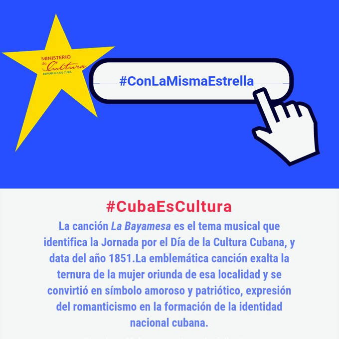 Resaltan mediante Twitter historia del Día de la Cultura Cubana