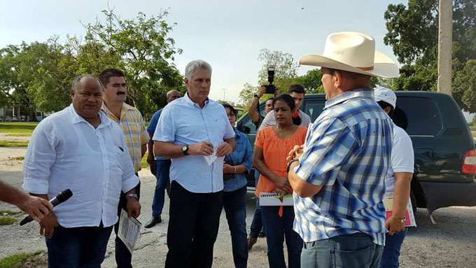 Preside Díaz-Canel visita gubernamental a Granma Preside Díaz-Canel visita gubernamental a Granma