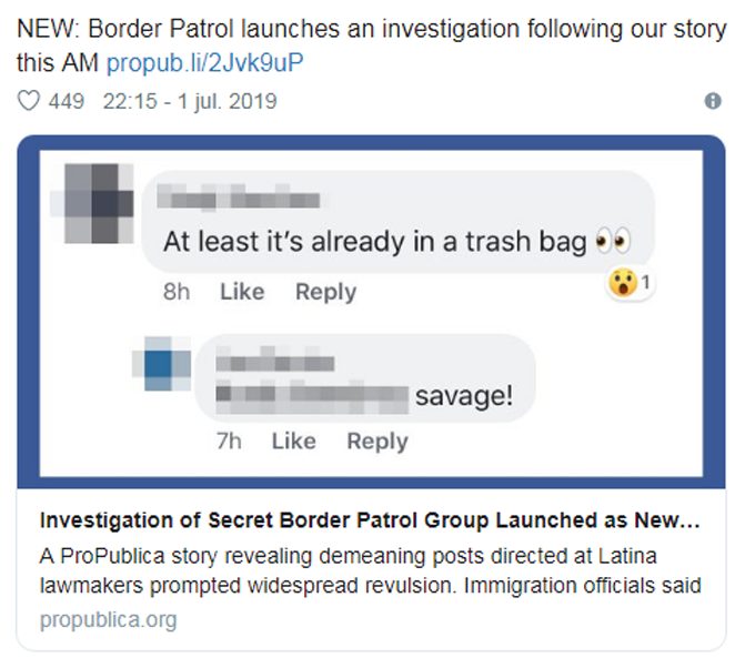 Agentes fronterizos utilizaban grupo de Facebook para burlarse de migrantes latinoamericanos Agentes fronterizos utilizaban grupo de Facebook para burlarse de migrantes latinoamericanos