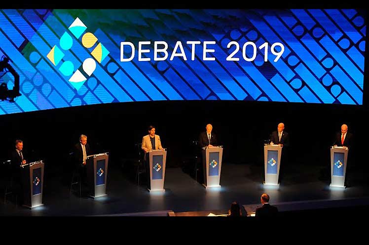 Crispado duelo electoral en último debate en Argentina Crispado duelo electoral en último debate en Argentina
