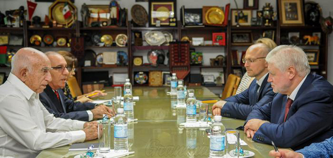 Recibió Machado al presidente del Partido Rusia Justa Recibió Machado al presidente del Partido Rusia Justa