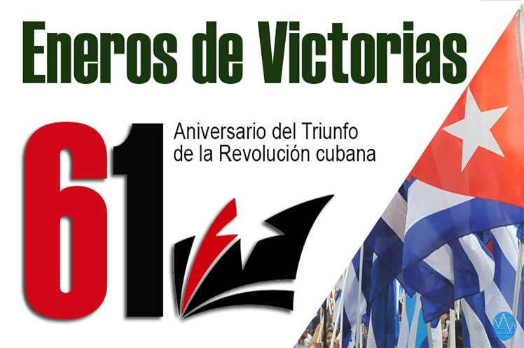 Cuba festeja aniversario 61 de triunfo de la Revolución