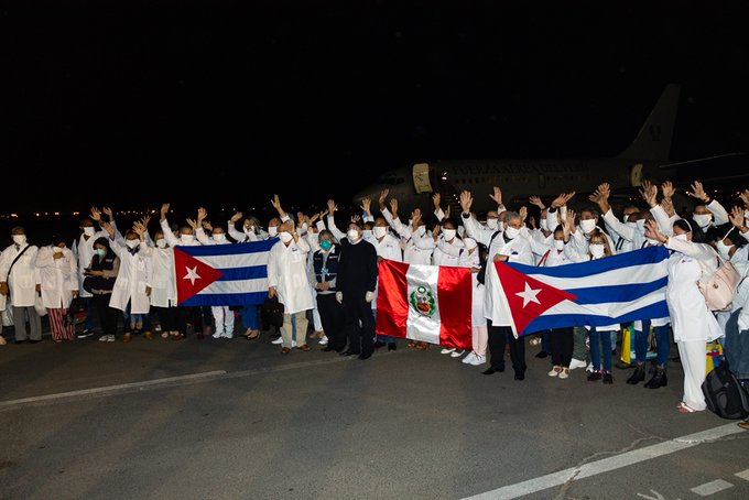 Ya en Perú brigada médica cubana para luchar contra la COVID-19 (+video)