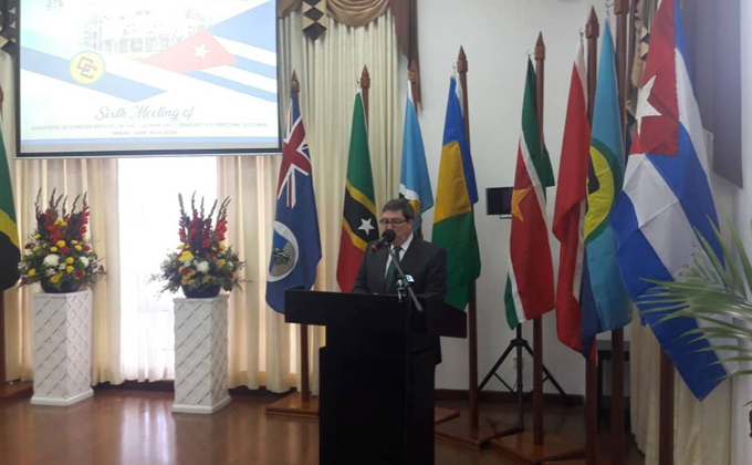 Declaración de Bruno Rodriguez Parrilla, Ministro de Relaciones Exteriores de la República de Cuba, en la Sexta reunión de Ministros de Relaciones Exteriores de Caricom – Cuba. Georgetown, Guyana, 14 de junio de 2019