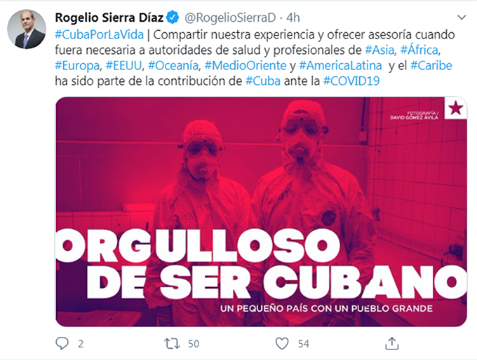 Cuba dispuesta a ofrecer asesoría a EE.UU. frente a Covid-19 Cuba dispuesta a ofrecer asesoría a EE.UU. frente a Covid-19