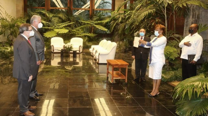 Recibió Díaz-Canel las Cartas Credenciales de ocho nuevos embajadores en Cuba