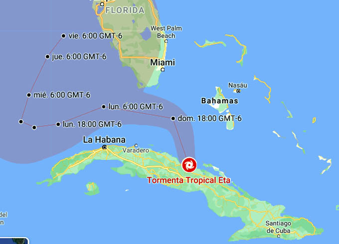Eta azota a Cuba y provincias adoptan medidas para reducir riesgos Eta azota a Cuba y provincias adoptan medidas para reducir riesgos