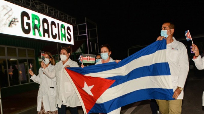 Llega a Cuba brigada Henry Reeve proveniente de Kenya Llega a Cuba brigada Henry Reeve proveniente de Kenya