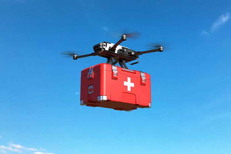 Ciudad de India repartirá medicamentos para Covid-19 mediante drones Ciudad de India repartirá medicamentos para Covid-19 mediante drones
