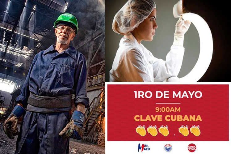 Felicita Díaz-Canel a trabajadores de Cuba