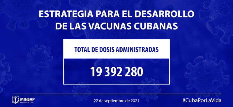 Cerca de nueve millones de cubanos han recibido al menos una dosis anti COVID-19 Cerca de nueve millones de cubanos han recibido al menos una dosis anti COVID-19