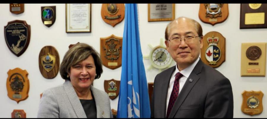 Secretario general de la OMI recibió a representante de Cuba