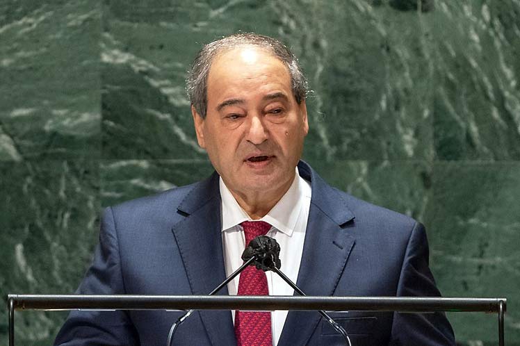 Siria considera terrorismo económico el bloqueo impuesto a Cuba Siria considera terrorismo económico el bloqueo impuesto a Cuba