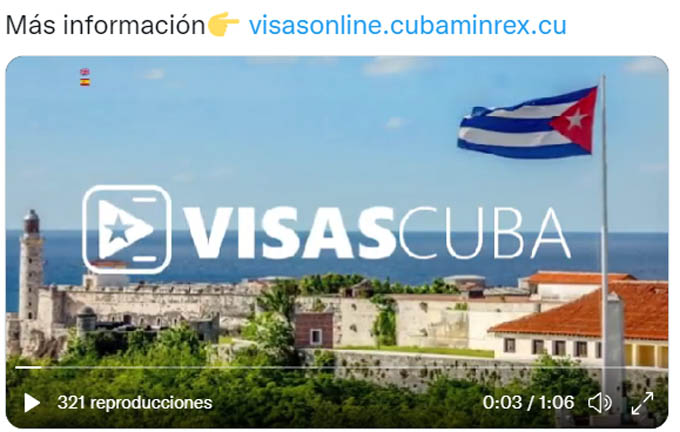 En vigor servicio para la solicitud de visas online a Cuba En vigor servicio para la solicitud de visas online a Cuba