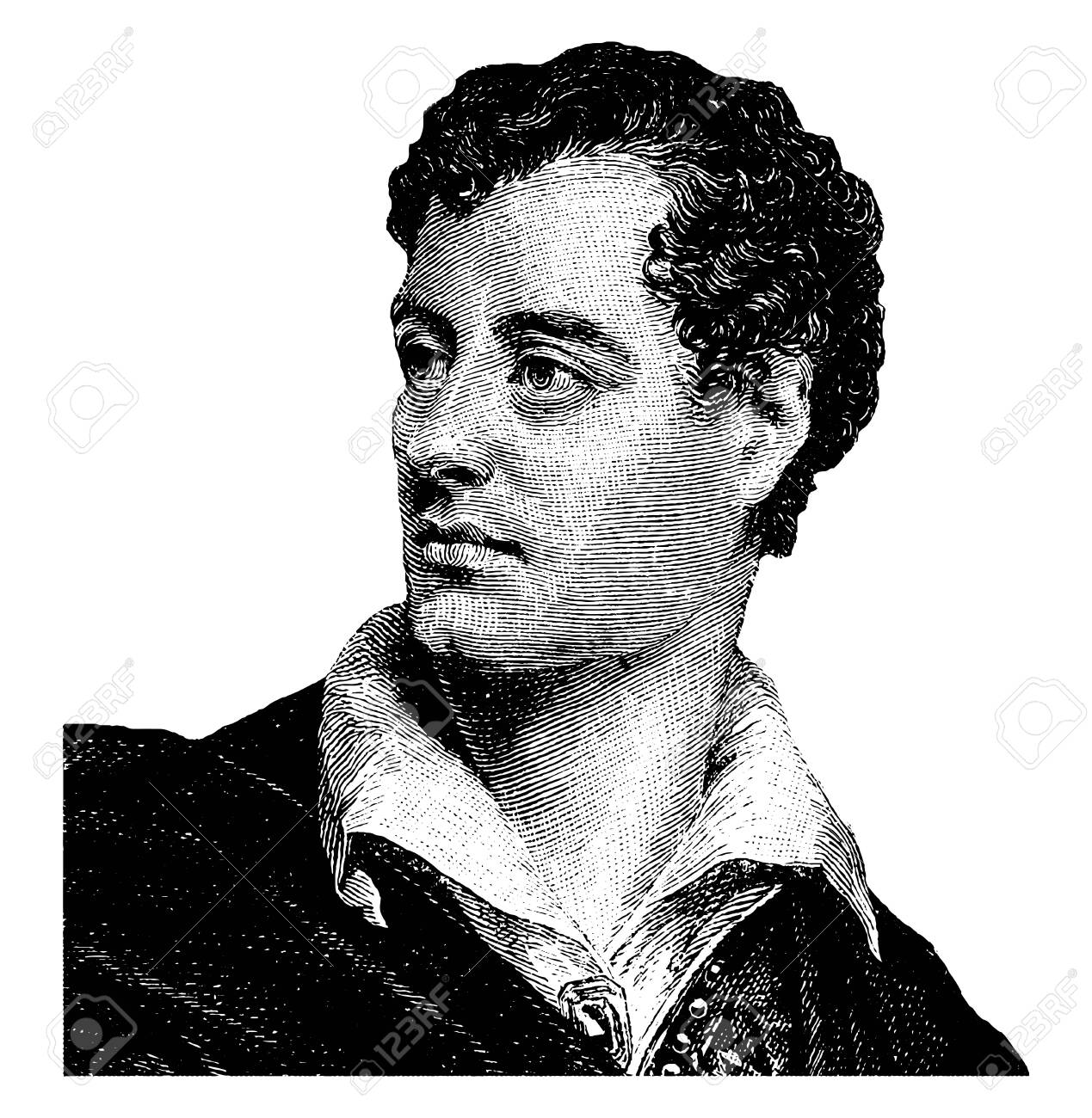 Lord Byron, figura clave del romanticismo.