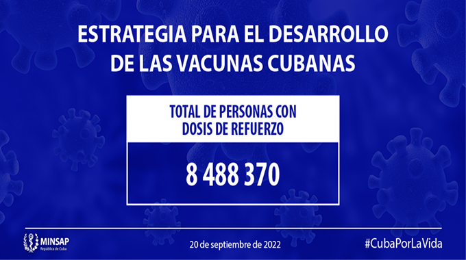 Con refuerzo anti-COVID-19 más de ocho millones 488 mil personas Con refuerzo anti-COVID-19 más de ocho millones 488 mil personas