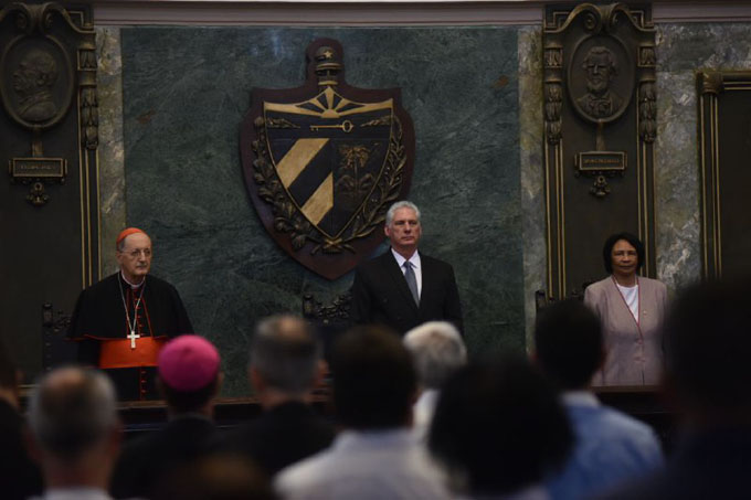 Asiste Díaz-Canel a acto por visita de San Juan Pablo II Asiste Díaz-Canel a acto por visita de San Juan Pablo II