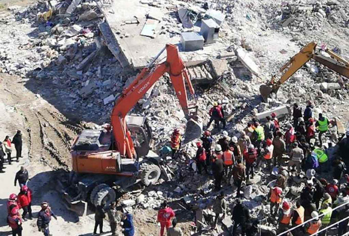 Reconoce OMS magnitud de terremotos en Türkiye y Siria