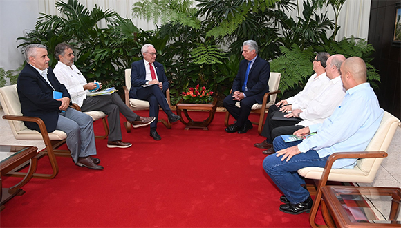 Presidente Díaz-Canel sostuvo encuentro con subdirector general de la FAO